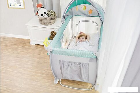 Манеж-кровать Lionelo Sven Plus (бирюзовый)