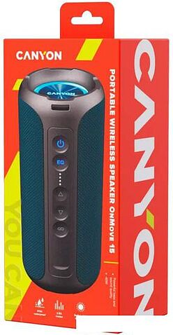 Беспроводная колонка Canyon OnMove 15 (черный/синий)