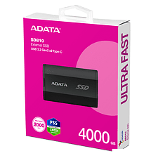 Внешний накопитель ADATA SD810 4TB SD810-4000G-CBK