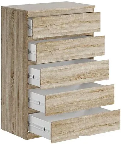 Комод Mio Tesoro Мальта 5 ящиков 80x121 2.05.02.090.3 (дуб сонома)
