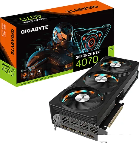 Видеокарта Gigabyte GeForce RTX­­ 4070 Gaming OC 12G GV-N4070GAMING OC-12GD