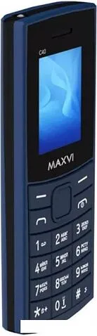 Кнопочный телефон Maxvi C40 (синий)