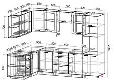 Готовая кухня Интерлиния Мила Gloss 1.88x2.8 левая (капучино) Готовая кухня Интерлиния Мила Gloss 1.88x2.8 левая (капучино)