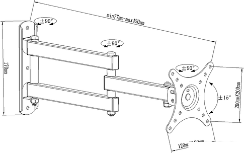 Кронштейн Benatek LCD-COBRA-33-B