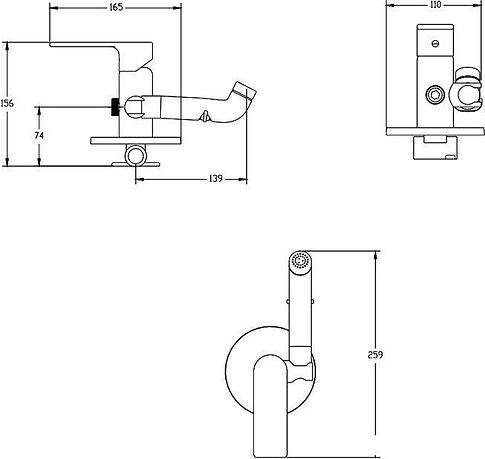 Гигиенический душ Haiba HB55505