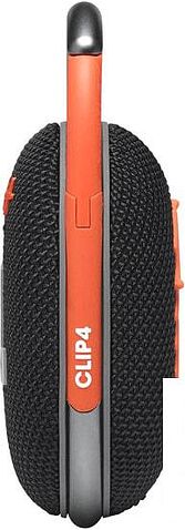 Беспроводная колонка JBL Clip 4 (черный/оранжевый)