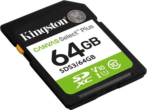 Карта памяти Kingston Canvas Select Plus SDXC 64GB SDS3/64GB
