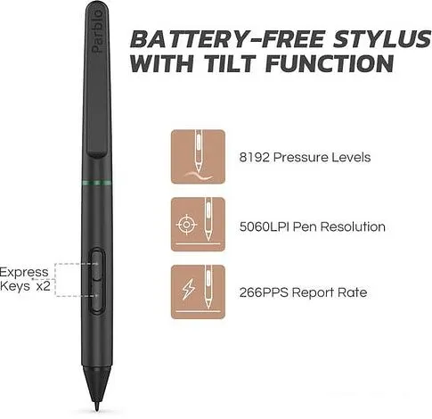 Графический планшет Parblo Ninos S (розовый)
