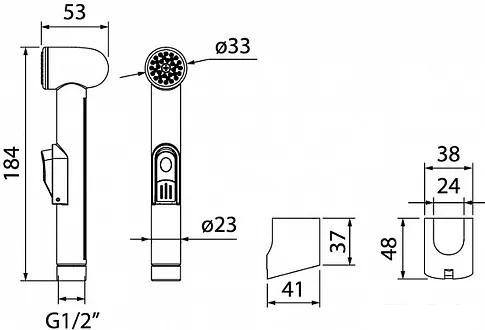 Гигиенический душ IDDIS 010SB0Gi20