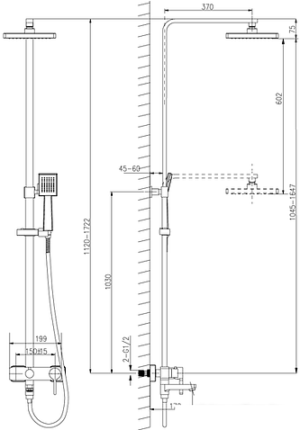 Душевая система Lemark LM7004C