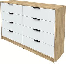 Комод Интерлиния Концепт КТ-К157 (белый платинум/дуб золотой)