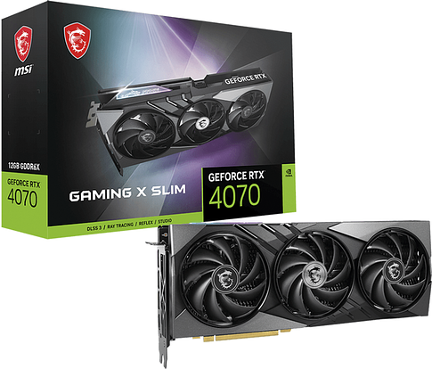 Видеокарта MSI GeForce RTX 4070 Gaming X Slim 12G