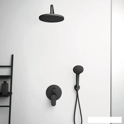Держатель душевой лейки с подключением Ideal Standard IdealRain Black BC807XG