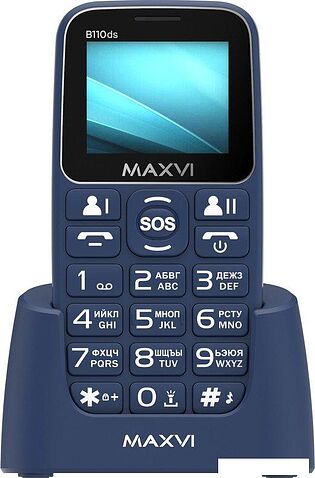 Телефон Maxvi B110ds (синий)
