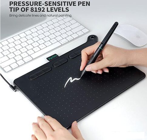 Графический планшет Parblo Ninos M (черный)