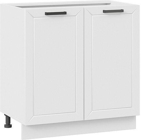 Шкаф напольный Трия Лорас 1Н8 (белый/холст белый)