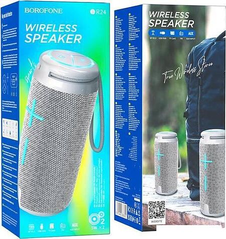 Беспроводная колонка Borofone BR24 (серый)