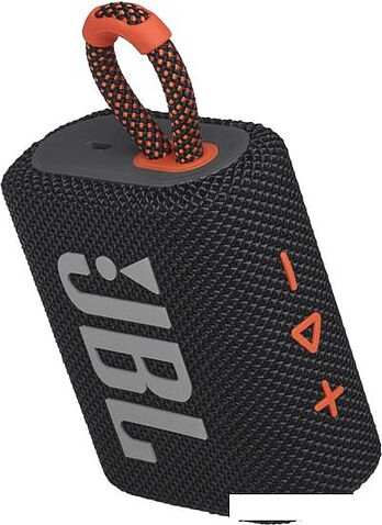 Беспроводная колонка JBL Go 3 (черный/оранжевый)