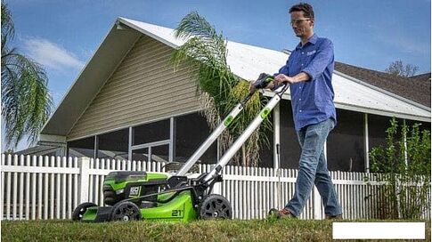 Газонокосилка Greenworks GD60LM51SPK4 2514307UB (с 1-им АКБ 4 Ач)