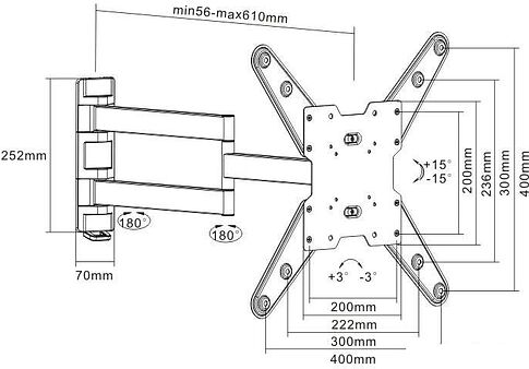 Кронштейн Benatek KRAN-40-B