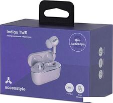 Наушники AccesStyle Indigo TWS (розовый) Наушники AccesStyle Indigo TWS (розовый)