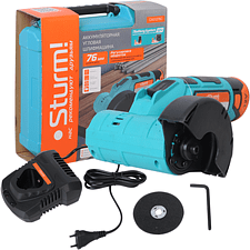 Угловая шлифмашина Sturm CAG1276C (с АКБ)