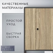 Тумба Mio Tesoro Мини 1 дверь 2.07.03.090.12 (черный/сонома) Тумба Mio Tesoro Мини 1 дверь 2.07.03.090.12 (черный/сонома)
