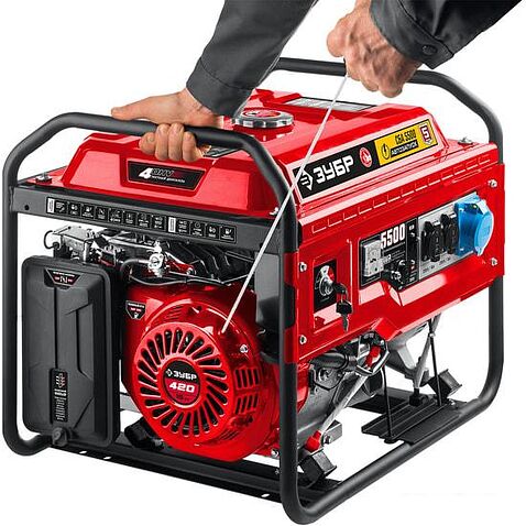 Бензиновый генератор Зубр СБА-5500