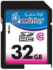 Карта памяти Smart Buy SDHC (Class 10) 32Gb (SB32GBSDHCCL10) Карта памяти Smart Buy SDHC (Class 10) 32Gb (SB32GBSDHCCL10)