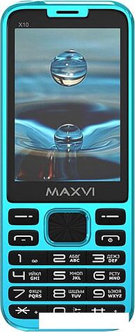 Мобильный телефон Maxvi X10 (голубой)