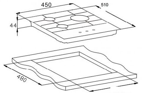 Варочная панель Weissgauff HGG 451 BGh Nano Glass