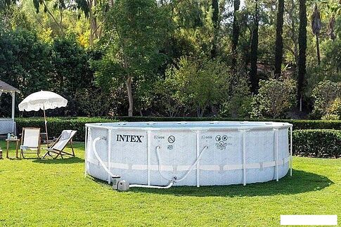 Каркасный бассейн Intex Prism Frame Chevron 26746 (488х122)