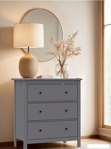 Комод Mio Tesoro Сага 3 ящика 2.08.02.020.4 (серый)