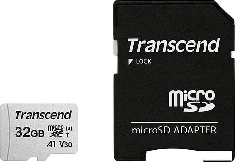 Карта памяти Transcend microSDHC 300S 32GB + адаптер