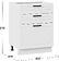 Шкаф напольный Трия Лорас 1Н6Я3 (белый/холст белый)