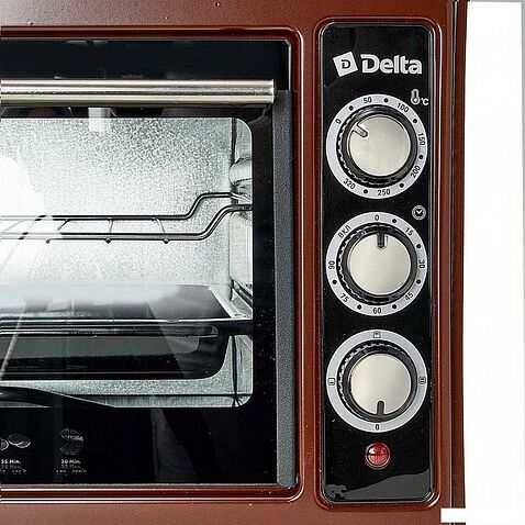 Мини-печь Delta D-0123 (коричневый)