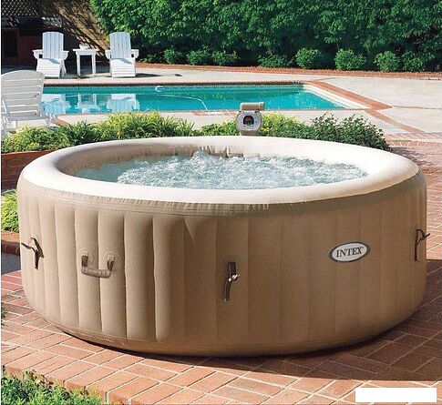 Надувной бассейн Intex Pure Spa Bubble Massage 28428 (216x71) с джакузи