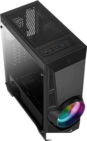 Корпус AeroCool AeroEngine RGB Tempered Glass RGB-G-BK-v2