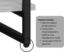Приставной столик LoftyHome Мальборк 1627934 (мрамор блэк) Приставной столик LoftyHome Мальборк 1627934 (мрамор блэк)