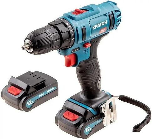Дрель-шуруповерт Кратон CD-12-Li-1.5 31101054 (с 2-мя АКБ, кейс)