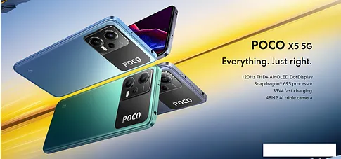 Смартфон POCO X5 5G 8GB/256GB международная версия (черный)