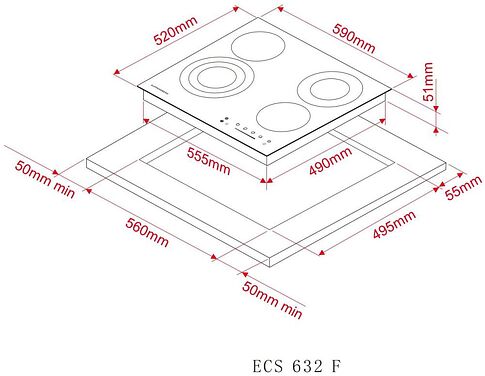 Варочная панель KUPPERSBERG ECS 632 F