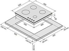Варочная панель Krona Nebel 60 IX W