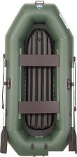 Моторно-гребная лодка Лоцман Гребная под мотор стандарт ЛС-260 ВНД (зеленый)