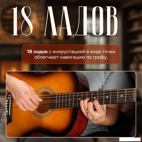 Акустическая гитара ROKSO FT-R38B-3TS