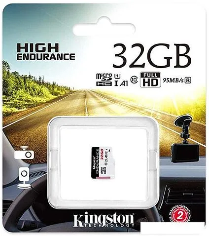 Карта памяти Kingston High Endurance microSDHC 32GB
