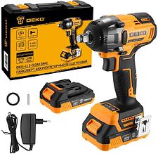 Гайковерт Deko DKIS-Li Set 083-1083 (с 2-мя АКБ, кейс)