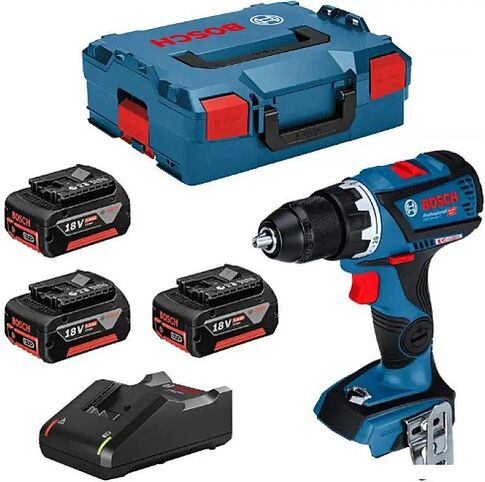 Дрель-шуруповерт Bosch GSR 18V-60C 0615990L8E (с 3-мя АКБ, кейс)