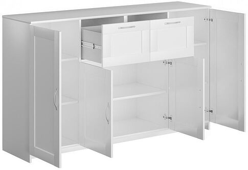 Тумба Mio Tesoro Сириус 4 двери и 2 ящика 156x95 2.02.03.300.1 (белый)