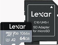 Карта памяти Lexar microSDXC LMS1066064G-BNANG 64GB (с адаптером) Карта памяти Lexar microSDXC LMS1066064G-BNANG 64GB (с адаптером)